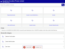 Tablet Screenshot of jayashree-encoders.com